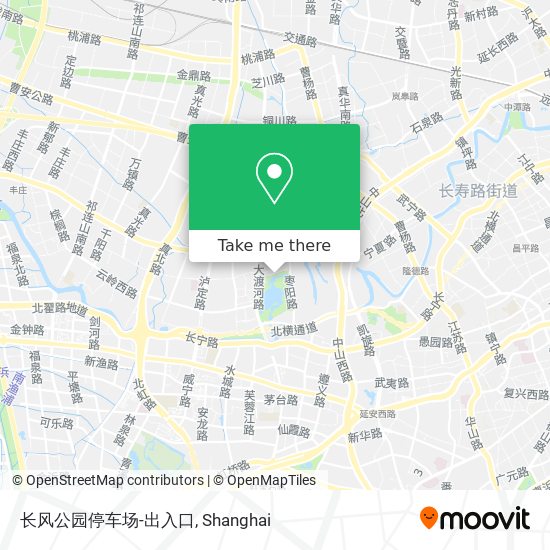 长风公园停车场-出入口 map