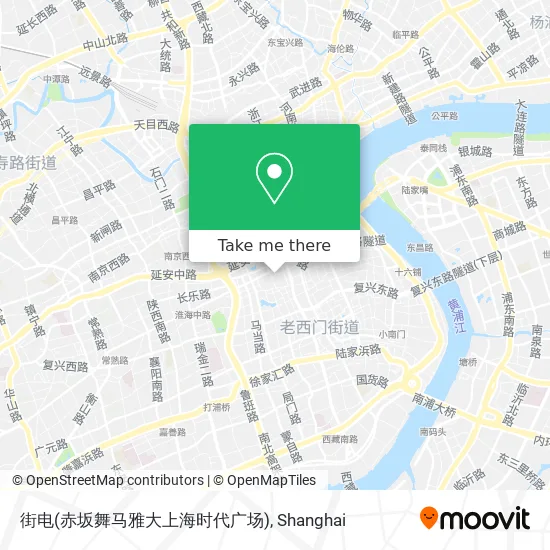 街电(赤坂舞马雅大上海时代广场) map