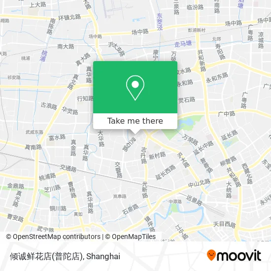 倾诚鲜花店(普陀店) map
