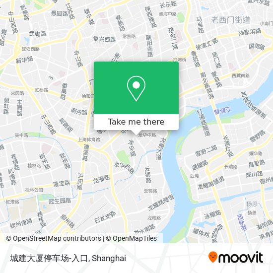 城建大厦停车场-入口 map