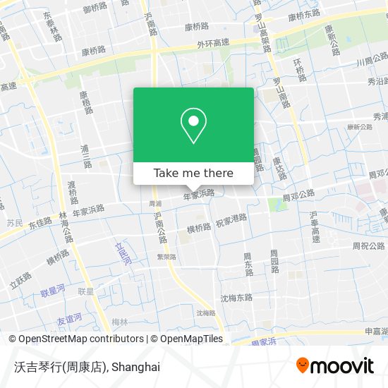 沃吉琴行(周康店) map