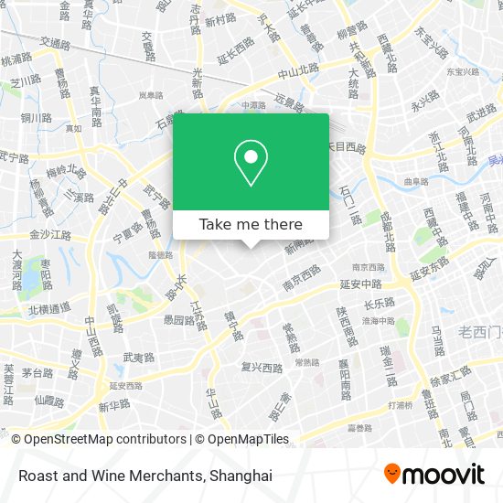 Roast and Wine Merchants map