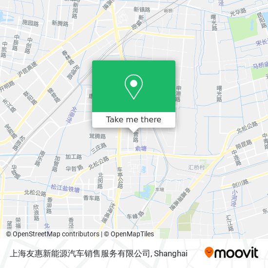 上海友惠新能源汽车销售服务有限公司 map