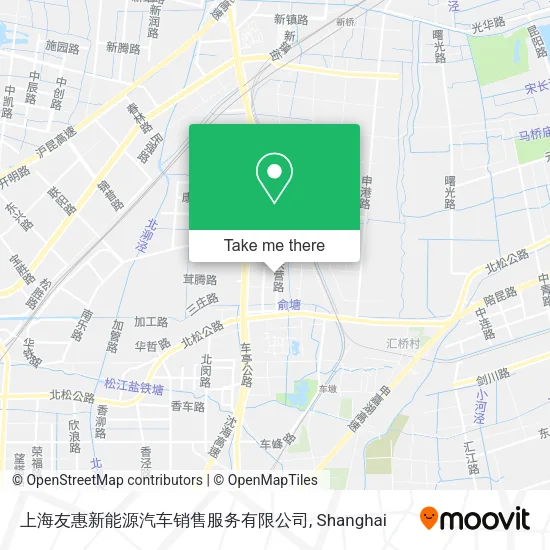 上海友惠新能源汽车销售服务有限公司 map