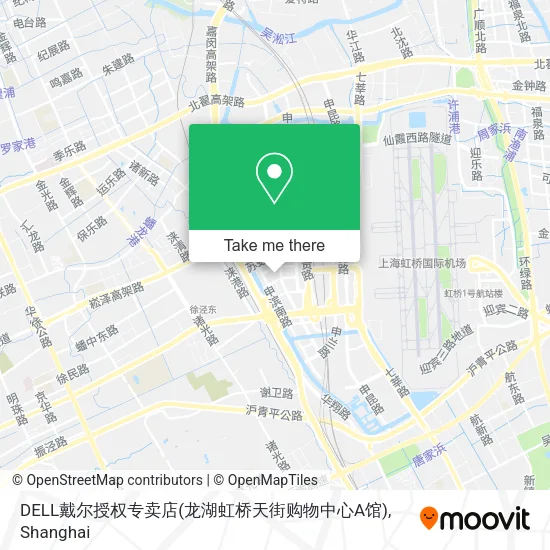 DELL戴尔授权专卖店(龙湖虹桥天街购物中心A馆) map