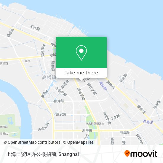 上海自贸区办公楼招商 map