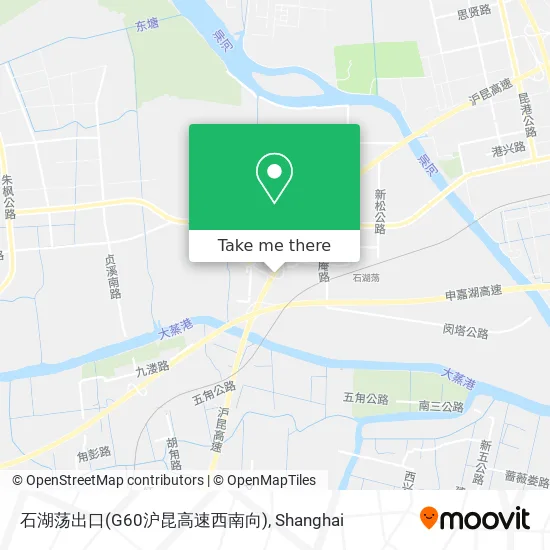 石湖荡出口(G60沪昆高速西南向) map