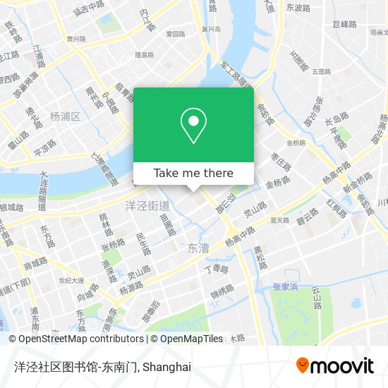 洋泾社区图书馆-东南门 map