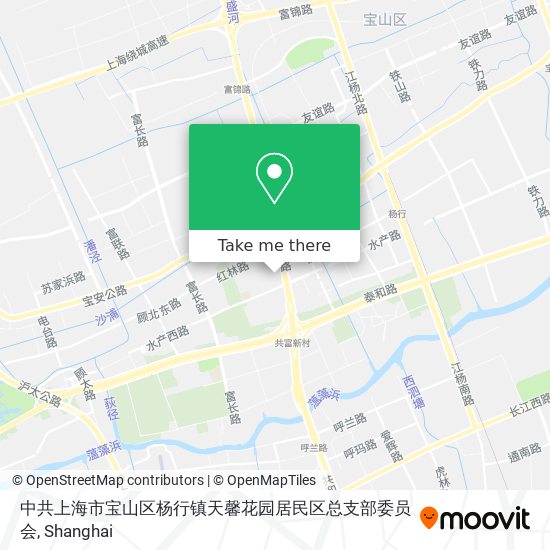 中共上海市宝山区杨行镇天馨花园居民区总支部委员会 map