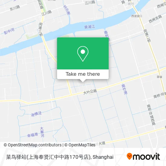 菜鸟驿站(上海奉贤汇中中路170号店) map