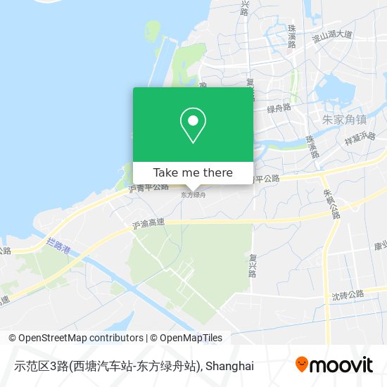 示范区3路(西塘汽车站-东方绿舟站) map