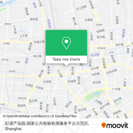 彭浦产业园-国家公共检验检测服务平台示范区 map