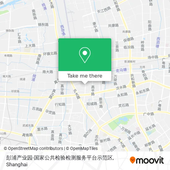 彭浦产业园-国家公共检验检测服务平台示范区 map