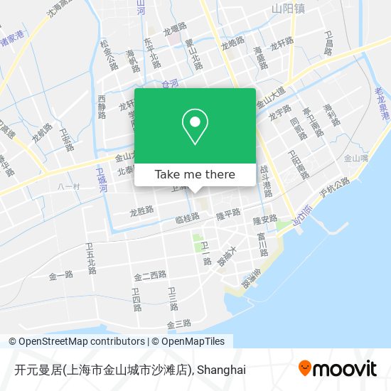 开元曼居(上海市金山城市沙滩店) map