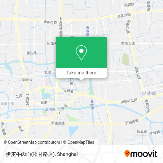 伊麦牛肉面(崧甘路店) map