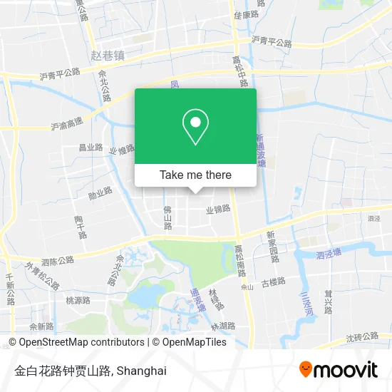 金白花路钟贾山路 map