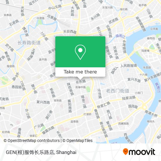 GEN(根)服饰长乐路店 map