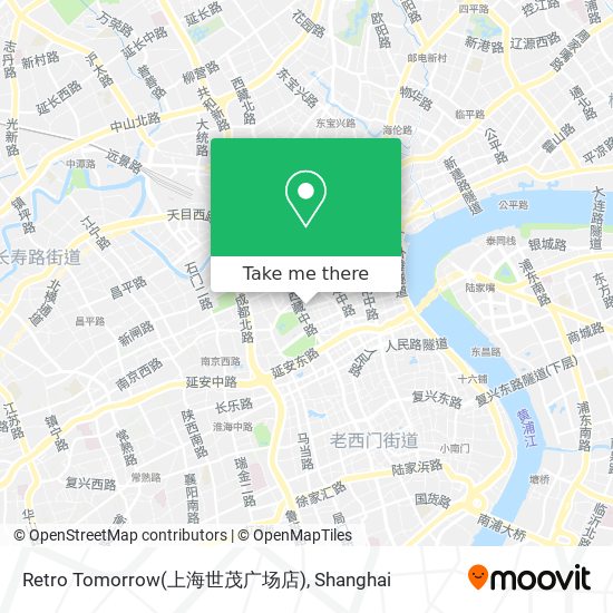 Retro Tomorrow(上海世茂广场店) map