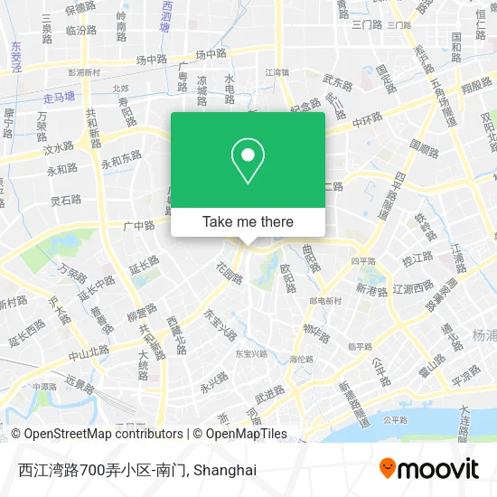 西江湾路700弄小区-南门 map