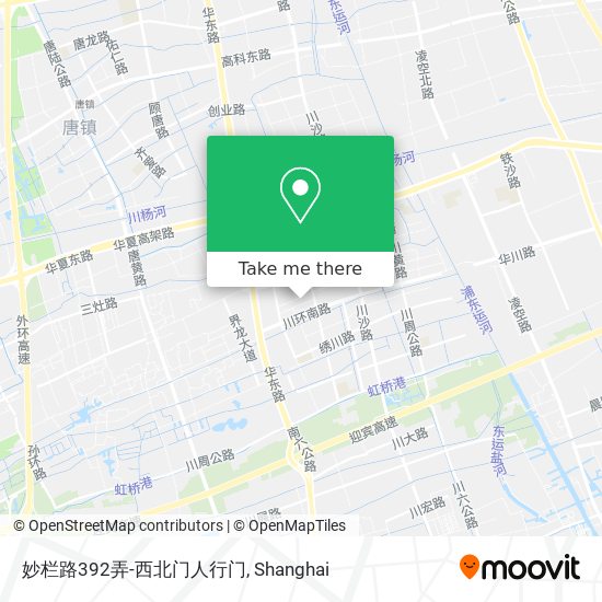 妙栏路392弄-西北门人行门 map