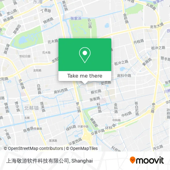 上海敬游软件科技有限公司 map