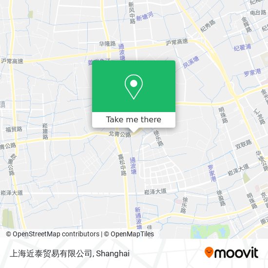 上海近泰贸易有限公司 map