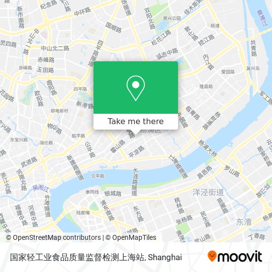 国家轻工业食品质量监督检测上海站 map