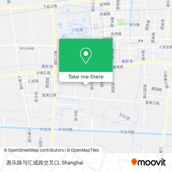 惠乐路与汇成路交叉口 map