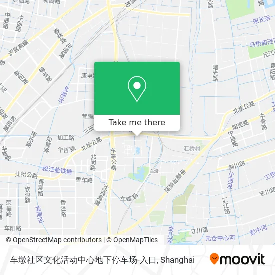 车墩社区文化活动中心地下停车场-入口 map