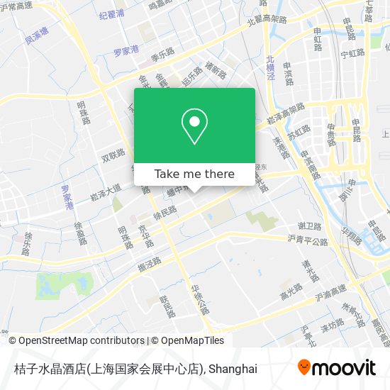 桔子水晶酒店(上海国家会展中心店) map
