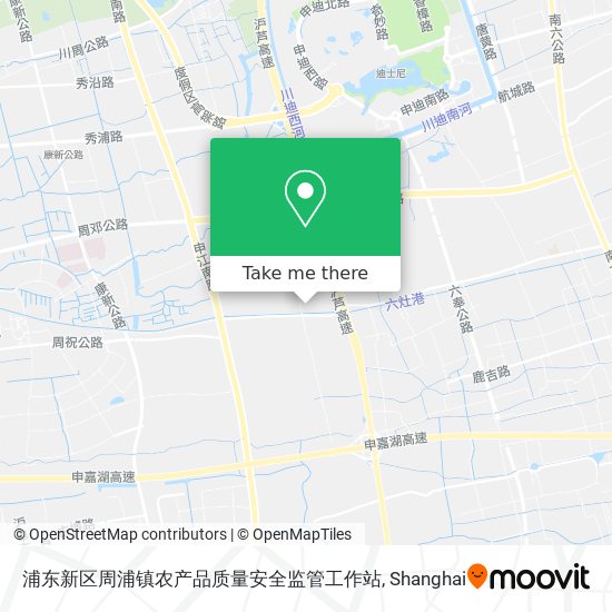 浦东新区周浦镇农产品质量安全监管工作站 map