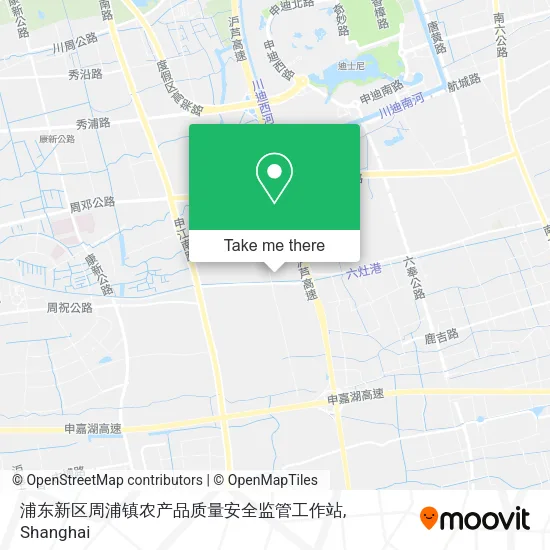 浦东新区周浦镇农产品质量安全监管工作站 map