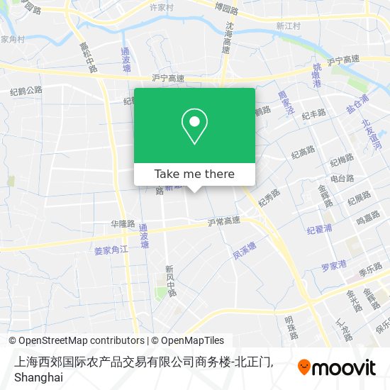 上海西郊国际农产品交易有限公司商务楼-北正门 map