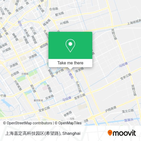 上海嘉定高科技园区(希望路) map