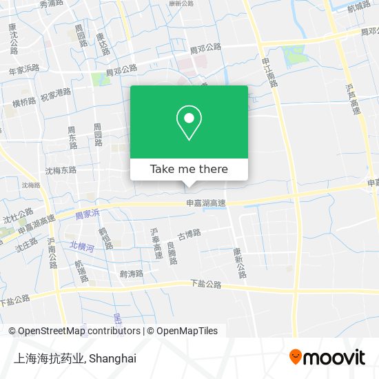 上海海抗药业 map