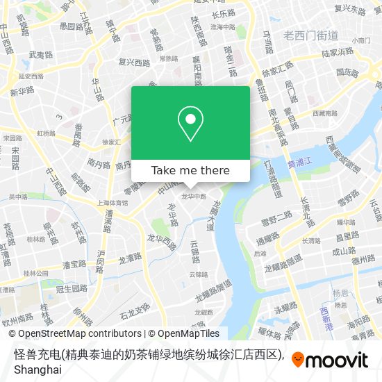 怪兽充电(精典泰迪的奶茶铺绿地缤纷城徐汇店西区) map