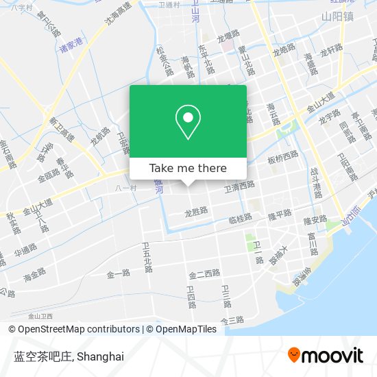 蓝空茶吧庄 map