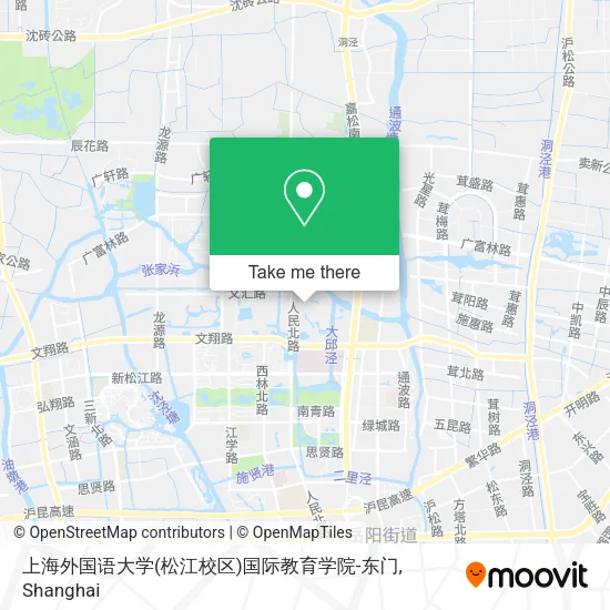 上海外国语大学(松江校区)国际教育学院-东门 map