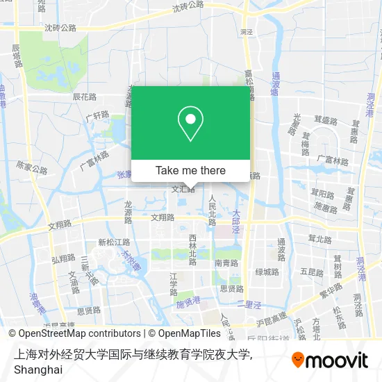 上海对外经贸大学国际与继续教育学院夜大学 map