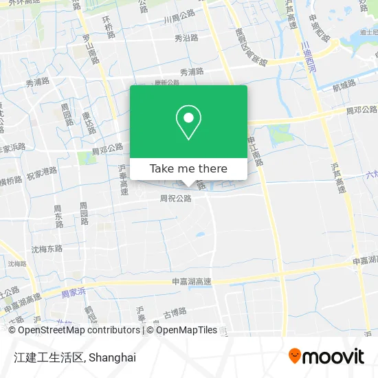 江建工生活区 map
