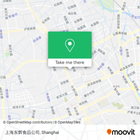 上海东辉食品公司 map