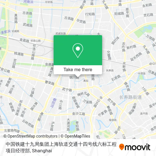 中国铁建十九局集团上海轨道交通十四号线六标工程项目经理部 map