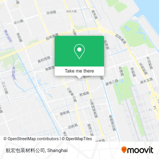 航宏包装材料公司 map