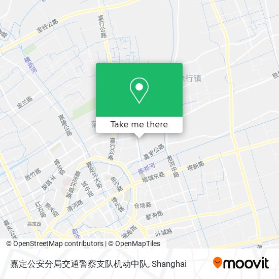 嘉定公安分局交通警察支队机动中队 map