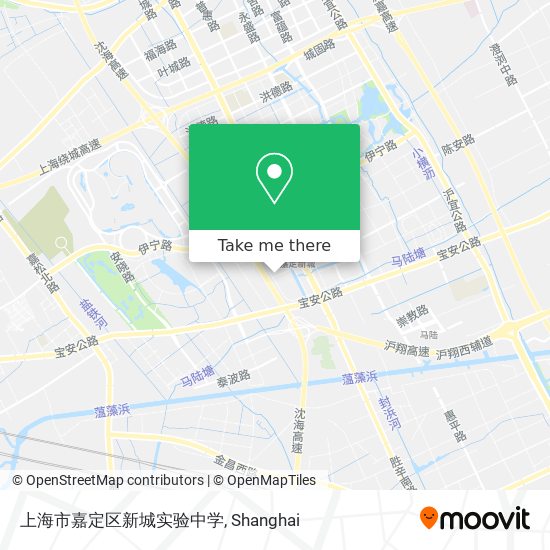 上海市嘉定区新城实验中学 map