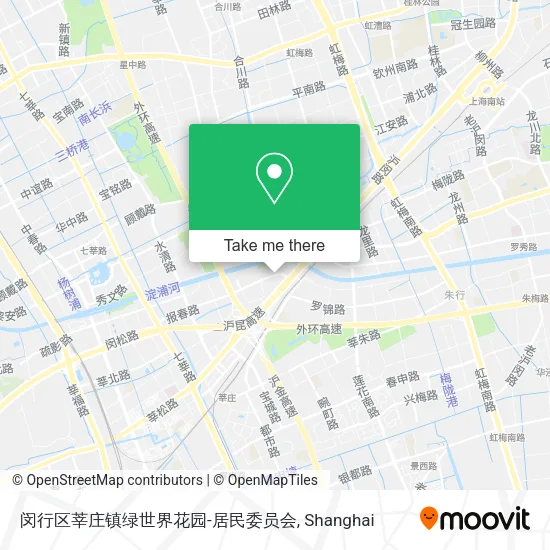 闵行区莘庄镇绿世界花园-居民委员会 map