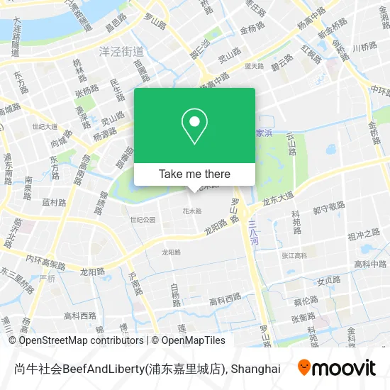 尚牛社会BeefAndLiberty(浦东嘉里城店) map