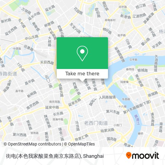 街电(本色我家酸菜鱼南京东路店) map