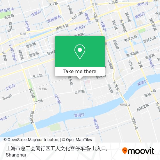 上海市总工会闵行区工人文化宫停车场-出入口 map