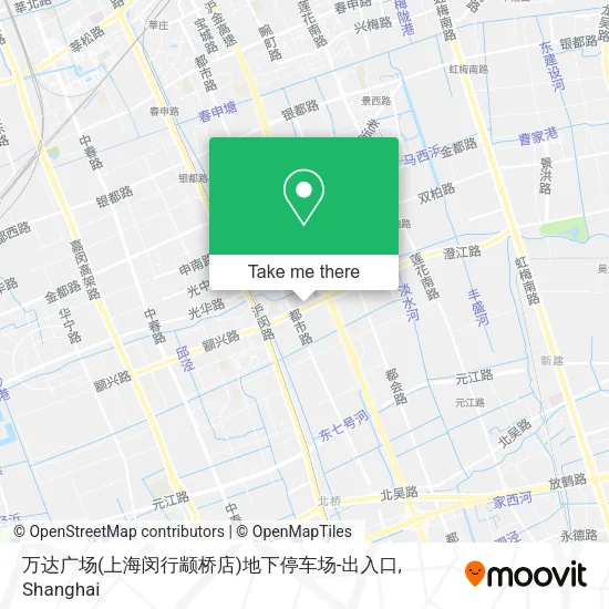 万达广场(上海闵行颛桥店)地下停车场-出入口 map